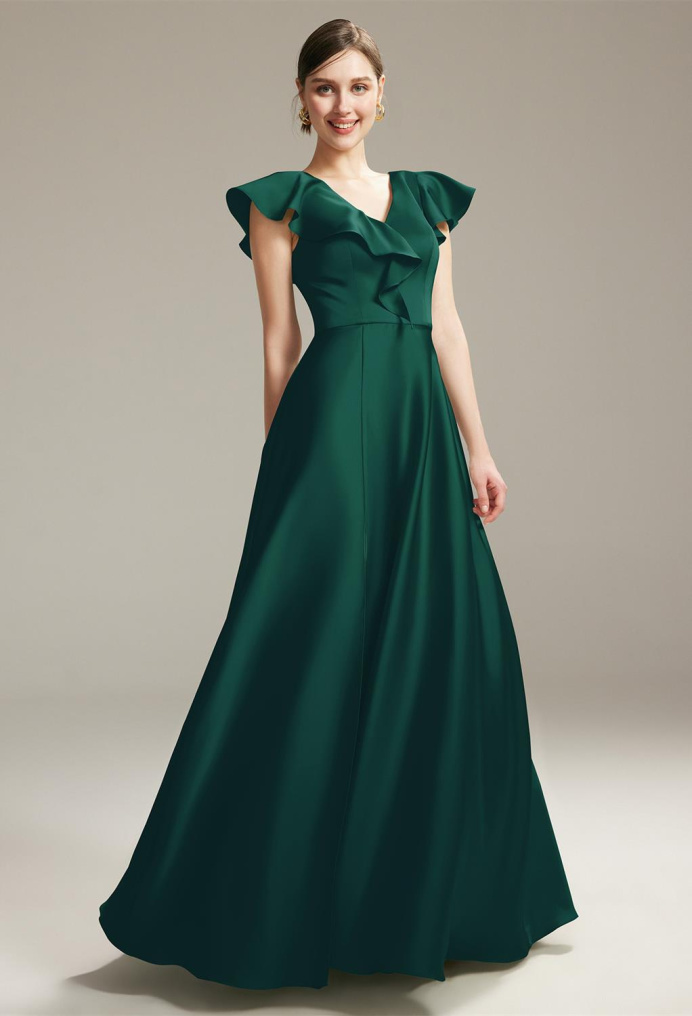 AW Mayella Hunter Green  Bridesmaid Dresses